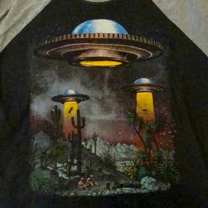 UFO baseball t shirt